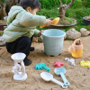 Beach Toys With Mesh Bag 12 Pcs Sand Castle Toys Large Size Sandbox Toy Set Summer Beach Toys Enhance Hand-Eye Coordination For