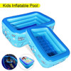 Outdoor Summer Indoor Kids New 120cm 2/3layers Children Inflatable Pool Bathing Tub Baby Kid Home Outdoor Large Swimming Square
