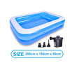 Large Inflatable Swimming Pool 2- 3M Pools for Adult Family Rectangular Bath Tub Summer Outdoor Indoor Water Games for Kids Large Inflatable Swimming Pool 2- 3M Pools for Adult Family Rectangular Bath Tub Summer Outdoor Indoor Water Games for Kids