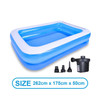 Large Inflatable Swimming Pool 2- 3M Pools for Adult Family Rectangular Bath Tub Summer Outdoor Indoor Water Games for Kids Large Inflatable Swimming Pool 2- 3M Pools for Adult Family Rectangular Bath Tub Summer Outdoor Indoor Water Games for Kids