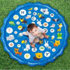 100/170cm Kids Sprinkler Play Pad Mat Outdoor Lawn Beach Letters Inflatable Water Spray Water Games Beach Mat Cushion