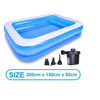 2/2.6M Large Children's Swimming Pool Summer Inflatable Toys Family Swimming Pool Large Child baby Rectangular Pvc Outdoor Toy
