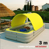 Large Pools for Family Children's Inflatable Framed Swimming Pool Infant Sun Shade with Slide Alberca Garden Summer Toys Gifts
