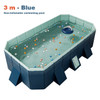 Large Swimming Pool for Family Foldable Non-Inflatable Frame Pools 1.6-3M Wear-Resistant Garden Outdoor Summer Water Games Kids