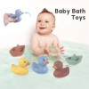Baby Bath Spray Water Toys Animals Shower Soft Rubber Float Squeeze Sound Bathroom Play Swimming Water Toys Kids Stacking Game