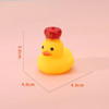 Ovly Little Yellow Duck with Squeeze Sound Bath Toy Soft Rubber Float Cute Duck Play Bath Christmas Gift For Children Kids Baby