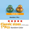 Ovly Little Yellow Duck with Squeeze Sound Bath Toy Soft Rubber Float Cute Duck Play Bath Christmas Gift For Children Kids Baby