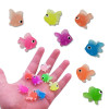 10/20/30pcs Mini Gold Fish Baby Bath Toys Soft Rubber Simulation Goldfish Decor Water Toy Fun Kids Boys Girl Swimming Beach Toys