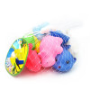 12pcs/lot Swimming Water Colorful Soft Rubber Float Squeeze Sound Squeaky Bathing Toy For Baby Kids Gifts Cute Animals Bath Toys