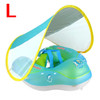 Baby Swimming Float With Sun Canopy Inflatable Infant Floating Swim Kids Swim Pool Accessories Circle Bathing Summer