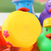 Baby Bath Toys Colorful Rubber Ducks with Squeeze Sound Soft Rubber Float Ducks Baby Bathtub Shower Toys for Toddlers Kids