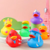 Baby Bath Toys Colorful Rubber Ducks with Squeeze Sound Soft Rubber Float Ducks Baby Bathtub Shower Toys for Toddlers Kids