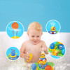 Baby Fountain Bath Toy For Children Douche Kids Electric Floating Spraying Water Cartoon Toys Kids Bathing Water Spray Toys
