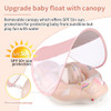 Kids Swim Ring Sunshade Circle Bathing Summer Outdoor Beach Boy Girl Water Toys Baby Swimming Float Inflatable Infant Floating