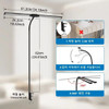 Double Head LED Clip Desk Lamp Architect Table Lamp for Home Office Lighting 3 Color Mode and 10 Dimmable Eye Protect Desk lamps