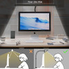 LED Clip Desk Lamp Eye Protect Table Lamp for Home Office Study Lighting 3 Colors Dimmable Computer Light
