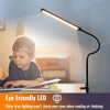 LED Clip Desk Lamp Eye Protect Table Lamp for Home Office Study Lighting 3 Colors Dimmable Computer Light