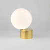 Nordic modern table lamp circular glass decorative bedside lamp bedroom study hotel engineering circular ball desk lamp