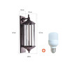 Retro Outdoor Wall Lights Waterproof Porch Balcony Lamp European Sconces External Wall Lighting Fixtures 110V 220V Garden Lights