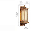 PLLY Solar Wall Lamp Creativity Retro Outdoor Sconce Light LED Waterproof IP65 for Home Villa Corridor Courtyard