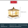 TINNY Outdoor Electricity Post Lamp Vintage Creative Chinese Brass Pillar Light LED Waterproof IP65 for Home Villa Courtyard