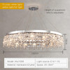 Postmodern Light Luxury Crystal Living Room Chandelier Nordic Led Bedroom Lamp High-End Restaurant Model Room Lamps
