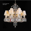 European Crystal Chandelier Living Room Dining Room Bedroom Villa Staircase Lamps White Candle Study Light Transparent Luminaire
