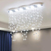 Luxury Pendant Crystal 2024 Ceiling Chandeliers Home LED Lighting Fixture Long Hanging Lamp for Living Room Lustre Dining Table