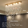 Luxury Pendant Crystal 2024 Ceiling Chandeliers Home LED Lighting Fixture Long Hanging Lamp for Living Room Lustre Dining Table