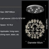 Modern ceiling bedroom chandelier living room crystal light luxury chandelier circular restaurant led lighting fixture