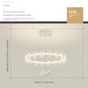 Nordic Living Room Pendant Light Luxury Crystal LED Hall Dining Room Light Modern Minimalist Creative Petal Bedroom Lighting