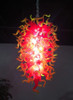 Firework Rising Flames Large Hand Blown Glass Chandelier Luxury Orange Gold Glass Chandeliers Lamp Suspended Lamps