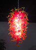 Firework Rising Flames Large Hand Blown Glass Chandelier Luxury Orange Gold Glass Chandeliers Lamp Suspended Lamps