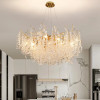 Nordic Designer Round Crystal Chandelier Luxury Pendant Light Living Room Luminaire Hanging Light Fixtures Home Decor