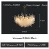 Nordic Designer Round Crystal Chandelier Luxury Pendant Light Living Room Luminaire Hanging Light Fixtures Home Decor