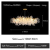 Nordic Designer Round Crystal Chandelier Luxury Pendant Light Living Room Luminaire Hanging Light Fixtures Home Decor