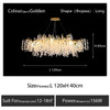 Nordic Designer Round Crystal Chandelier Luxury Pendant Light Living Room Luminaire Hanging Light Fixtures Home Decor