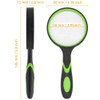 Handheld Magnifying Glass 10x For Kids Seniors Reading 50mm Magnifier Nature Exploration Non-Slip Shatterproof Magnifying Lens