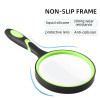 Handheld Magnifying Glass 10x For Kids Seniors Reading 50mm Magnifier Nature Exploration Non-Slip Shatterproof Magnifying Lens