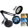 Foldable Desktop Magnifying Glass with Led Lights USB Magnifier with Base for Reading Repair Welding Desk Lamp