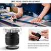 30X Cylindrical Scale Magnifying Glass with LED UV Light Magnifier Adjustable Focal Jewelry Loupe Printing Cloth Magnifier Lupe