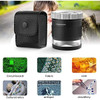30X Cylindrical Scale Magnifying Glass with LED UV Light Magnifier Adjustable Focal Jewelry Loupe Printing Cloth Magnifier Lupe