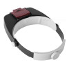 LED Illumination Head-Mounted Magnifier 1.5X 3X 8.5X 10X Helmet Style Magnifying Glass Jewelry Watch Maintenance Read Magnifier