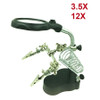 Soldering Iron Station Stand With Welding Magnifying Glass Clip Clamp Third Hand Helping Desktop Magnifier Soldering Repair Tool