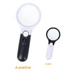 45X 3X Professional Magnifying Glass Jewelry Loupe With LED Light Handheld Magnifier Lupa For Coins Stamps Kids Seniors Reading