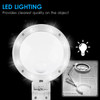 5X/10X Handheld Desk Magnifier with LED Light and Stand USB Powered Illuminated Magnifying Glass for Crafting Clock Watch Repair