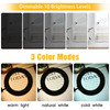 Flexible Clamp-on Table Lamp with 8x Magnifier Glass Swing Arm Dimmable Illuminated Magnifier LEDs Desk Light 3 Color Modes Lamp