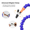 NEWACALOX Table Clamp Soldering Third Hand with 3X USB Magnifier LED Light 5Pcs Flexible Arms PCB Holder Welding Repair Tool