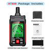 HT609 Gas Leak Detector Buzzer Alert Combustible Gas Detector LCD Display Temperature Humidity Gas Analyzer Electric Tester Tool