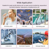 Yieryi Hydrogen Water Tester Monitor 4 in 1 H2 PH ORP TEMP Meter Reactive Oxygen Analyzer ATC 0-2400PPb for Aquariums Pools Spa